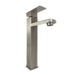 Baterie lavoar inalta MIXXUS KUB-001-HIGH din inox, monocomanda, cu racorduri