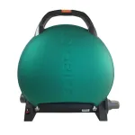Grătar portabil O-Grill 600 verde, compact, cu mâner pentru transport