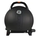 Grătar portabil O-Grill 900 negru, compact, cu termometru integrat