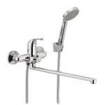 Baterie cadă-duș MIXXUS YOTA 006 din silumin, crom, monocomandă, pipă 25 cm