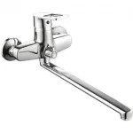 Baterie cadă Mixxus Gavi 006 cu pipă lungă 25 cm, monocomandă, din silumin