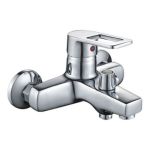 Baterie cadă Mixxus Gavi 009 Euro din silumin, monocomandă cu set duș și pipa fixă