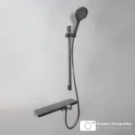 Coloană de duș din inox SUS304 negru lucios, 2 funcții, Korman Technik 11211H