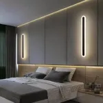 Aplica LED Caspian 15W, negru mat, liniara 40 cm, 1200 lm
