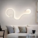 Aplică LED decorativă Deborah 38W, albă, cu 3 nuanțe de lumină, metal & silicon