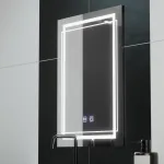Oglindă LED pentru baie 50x70 cm Koven, touch, dimabilă, cu sistem dezaburire