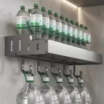 Suport accesorii baie și bucătărie 39 cm din aluminiu, gri închis