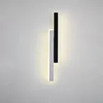 Aplica LED Jesse 18W, liniara, alb-negru, pentru iluminat interior modern