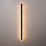 Aplica LED exterior Mack 120 cm, 16W, IP65, liniara, negru