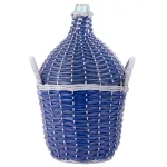 Damegeană din sticlă Strend Pro Wilo 15 L, împletită, pentru vin și țuică, mix culori