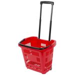 Coș de cumpărături cu roți Racks Shopper, mâner telescopic, 57 cm