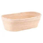 Coș de dospire pâine din ratan MagicHome, oval, 700 g, 30x14x7 cm