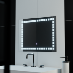 Oglinda LED Rectangulara, 80x60cm, Grid Light Basic Touch