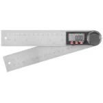 Raportor digital din inox Strend Pro 200 mm, echer cu afisaj LCD