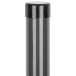 Stâlp gard metalic Strend Pro 48x2500 mm, antracit RAL7016, Zn+PVC, cu capac