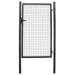 Poartă grădină metalică 100x100 cm, plasă 50x50, antracit RAL7016