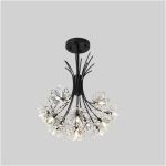 Candelabru din cristal PETERHOF Eleganza, 13xG4, negru, diametru 49 cm