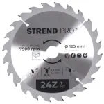 Disc circular Strend Pro TCT 165 mm, 24T, pentru lemn, alezaj 20/16 mm