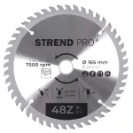 Disc circular Strend Pro TCT 165 mm, 48 dinți, pentru lemn (20/16 mm)