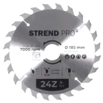 Disc circular Strend Pro TCT 185x2,2x30/20 mm, 24 dinti, pentru lemn