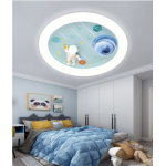 Lustra LED CONSTELATION cu telecomanda 63W, Diametru 50cm, lumina Rece/Calda/Neutra, Alb Albastru