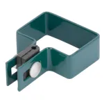 Clemă capăt pentru stâlp gard 60x40 mm, verde RAL6005, Zn+PVC