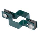 Clema de trecere pentru stâlp rectangular 60x40 mm, verde RAL6005