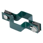 Clema de trecere pentru stâlp rectangular 60x40 mm, verde RAL6005