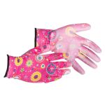 Mănuși de grădinărit Arowana Madder 07/S cu acoperire PU, 12 perechi