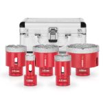 Set carote diamantate Strend Pro Premium M14, 5 piese 20–68 mm, pentru gresie si piatra