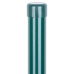Stâlp gard Strend Pro METALTEC rotund 48x2800 mm, zincat + PVC verde RAL6005
