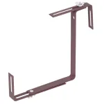 Set 2 suporturi metalice maro pentru jardiniere de balcon Strend Pro