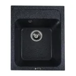 Chiuvetă bucătărie din granit compozit Elefant Premium Korrado, grafit 497x398 mm