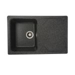 Chiuvetă din compozit de granit pentru bucătărie ELEFANT PREMIUM 7850 VERONA Grafit 775 x 495 mm