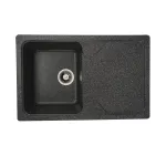 Chiuvetă bucătărie din granit compozit Elefant Premium Verona 7850, grafit, 775x495 mm