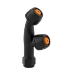 Duză dublă cu 2 orificii pentru pompă de stropit Elefant, filet 12 mm