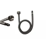 Furtun de duș flexibil 60 cm cu racord F1/2–M10, oțel inoxidabil