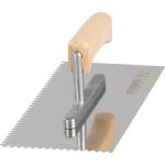 Gletieră din inox Strend Pro Premium 270x130 mm, dinți 4 mm, mâner lemn