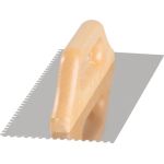 Hladitoare pentru glet Strend Pro Premium din inox, maner lemn, 270x130 mm