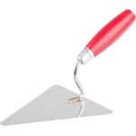 Lingură de zidar triunghi Strend Pro Premium, inox 1 mm, 160 mm, mâner lemn