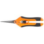 Nožnice Strend Pro, ručné, záhradné, na kvety, rastliny a konáre, oranžové