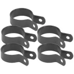 Set 5 coliere metalice 48 mm antracit RAL7016 pentru stâlp rotund