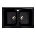 Chiuveta de bucătărie Elefant Premium Equatoria, Negru metalic , 785x490 mm