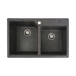 Chiuveta de bucătărie Elefant Premium Harmony , Grafit , 775x495/420 mm