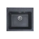 Chiuvetă bucătărie din granit compozit Elefant Premium Vesta 5852, grafit