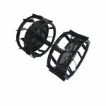 Set roti metalice pentru motocultor 300x135 mm, ax 23 mm, cu manicot, Elefant