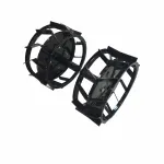 Set roti metalice pentru motocultor 300x135 mm, ax 23 mm, cu manicot, Elefant