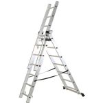 Scară multifuncțională din aluminiu Rotor 3x7, pliabilă, 150 kg