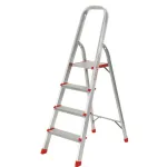 Scară pliabilă din aluminiu cu 4 trepte ROTOR KMH0104, 150 kg