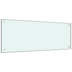 Panou antistropi de bucătărie, alb, 100x40 cm sticlă securizată GartenMobel Dekor